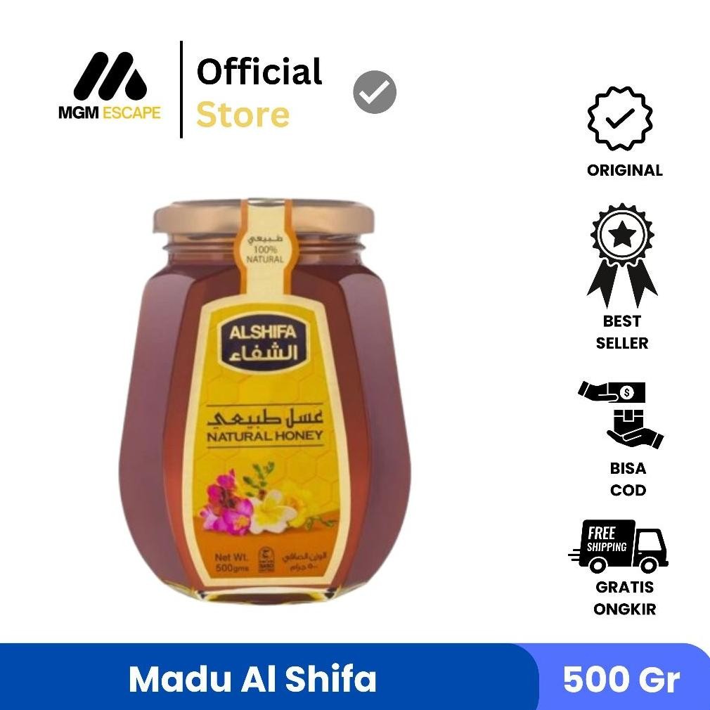 

(Terbaru) Madu Al Shifa Natural Honey 500 gr | Madu Murni Arab (Terlaris)