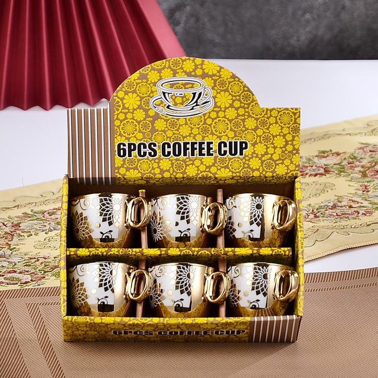 Set Teko, Cangkir Dan Piring Keramik / Gaya Klasik Eropa / Cangkir Teko Mawar Bermotif Bunga Porsele