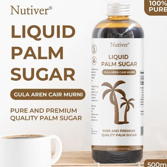 

Baru Nutiver Gula Aren Cair 500ml - Palm Sugar Organik Murni Brown Sugar