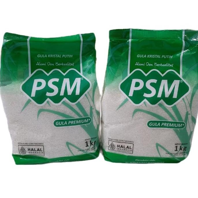 

Baru Paket 2kg Gula Pasir PSM - Kristal Putih Manis 1kg x 2