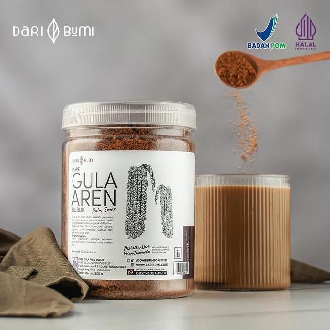 

Baru Gula Aren Bubuk Organik Dari Bumi 500gr - Palm Sugar Powder Premium