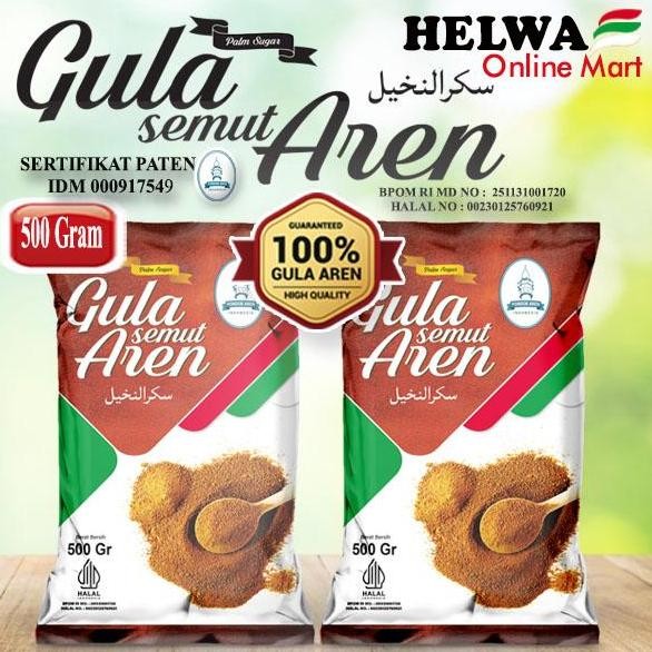 

Baru Gula Aren Bubuk Semut 500gr - 100% Organik Palm Sugar BPOM
