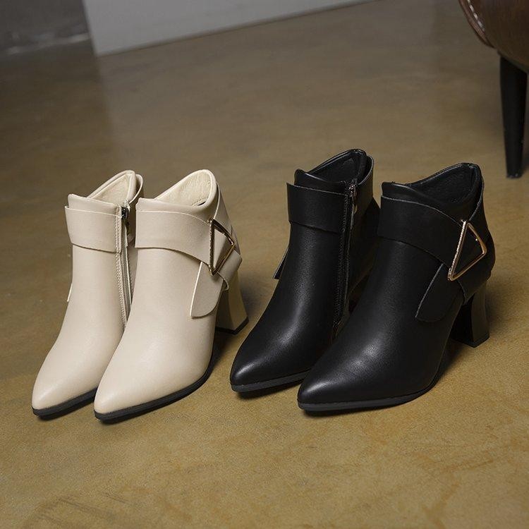 Uw Pinkey P060 Sepatu Wanita Boot Heels Hak Model Boots