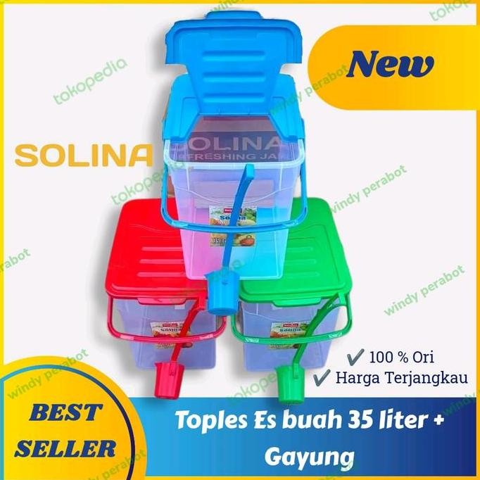 Toples Es Buah 35Liter+Gayung New Solina