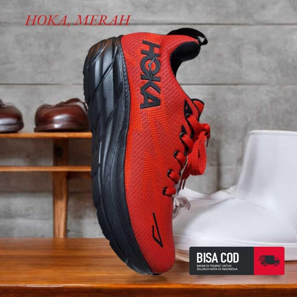 Uw Sepatu Hoka Carbon X2 Runing Shoes Hoka Lari Olahraga Sneakers Pria Wanita