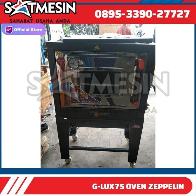 Black Oven Gas Zeppelin 75/Pi/Ss/Mj//Black Gas Oven Zeppelin 75Cm