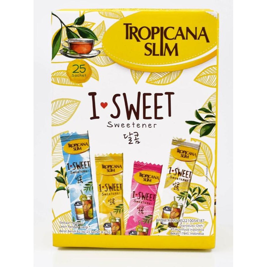 

Baru Tropicana Slim Sweetener i-Sweet 25 Sachet - Gula Diet Diabetes Rendah Kalori