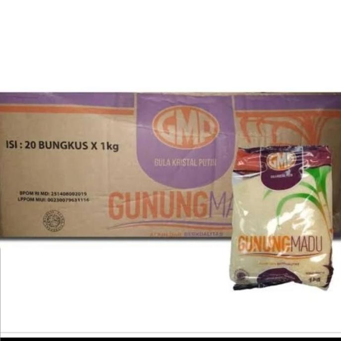 

Baru Gula Kemasan GMP 1kg x 20 Bungkus - Gula Pasir Grosir ecer