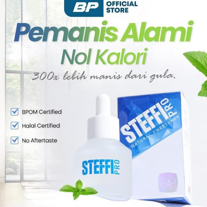 

Baru Steffi Pro Stevia Tetes 30ml - Pemanis 0 Kalori Alami dan Halal