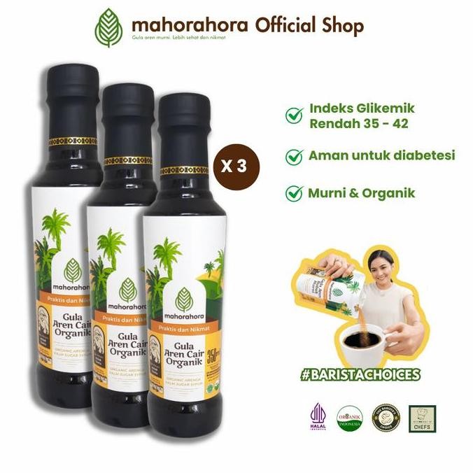 

Baru Gula Aren Cair Mahorahora 350ml - Paket Isi 3 Botol