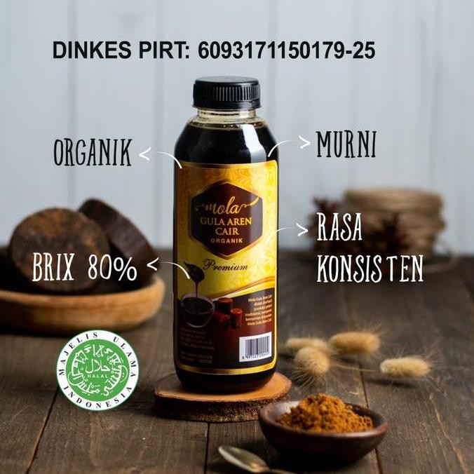 

Baru Mola Gula Aren Cair Organik 500ml - Gula Aren Premium untuk Minuman