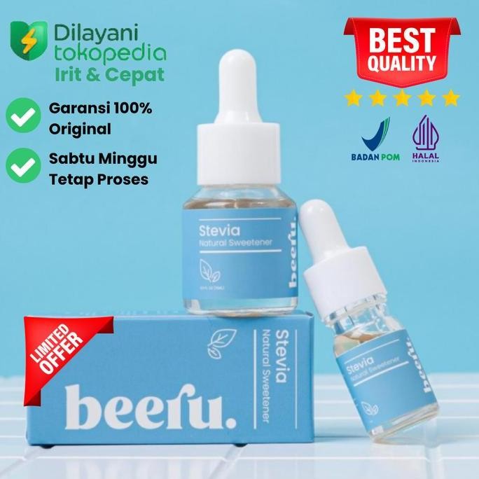 

Baru Beeru Stevia Sweetener 5ml/15ml - Gula Stevia Tetes 0 Kalori Alami Sehat