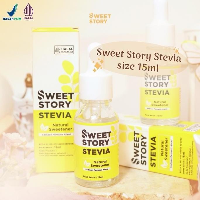 

Baru Sweet Story Stevia 15ml - Pemanis Alami 0 Kalori Tanpa Gula Halal BPOM