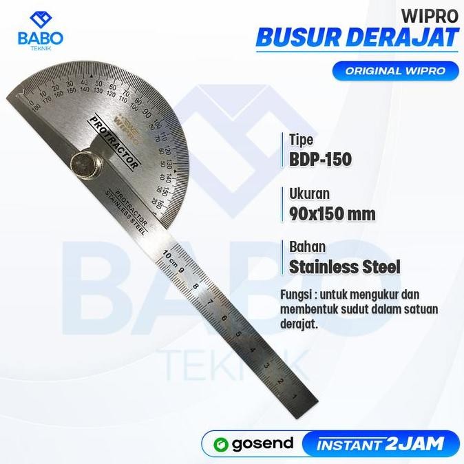 

Penggaris Busur Derajat Protactor 15 Cm Wipro