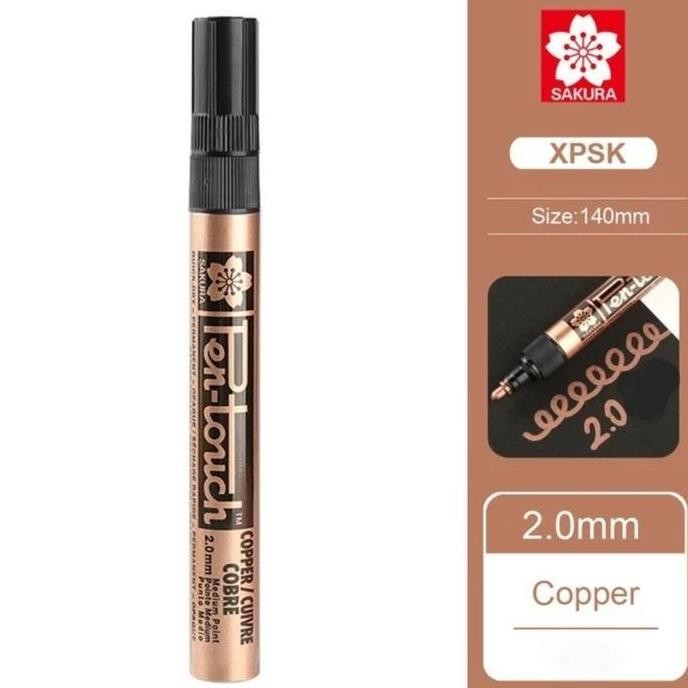 

Sakura Pen Touch Permanent Paint Marker Medium 2.0Mm # Copper