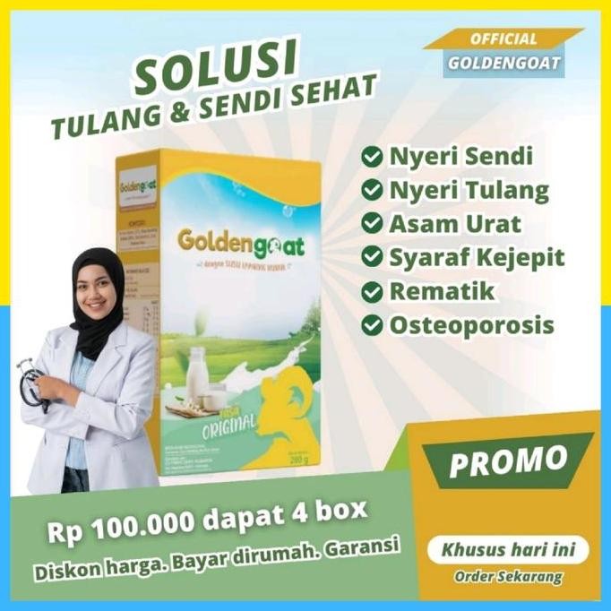 

Murah 4 Box Susu Golden Goat Susu Kambing Etawa Bubuk Original