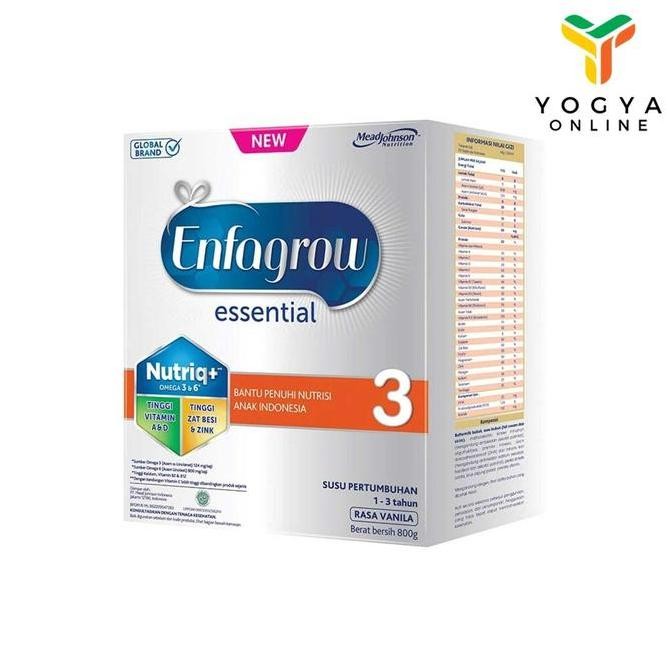Murah Enfagrow Essential 3 Vanila 800G