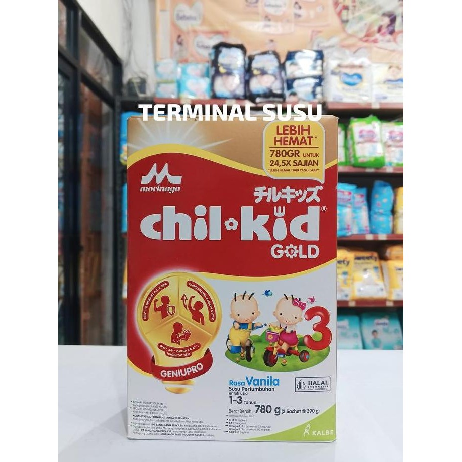 

Grosir Susu Morinaga Chil Kid Reguler. 800 Gram. Vanilla. Usia 1-3 Tahun