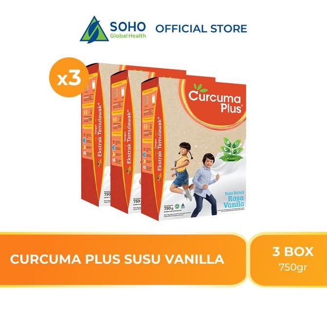 

Promo Curcuma Plus Susu Bubuk Ekstrak Temulawak Vanilla 750G - Pack Of 3 Box Milk