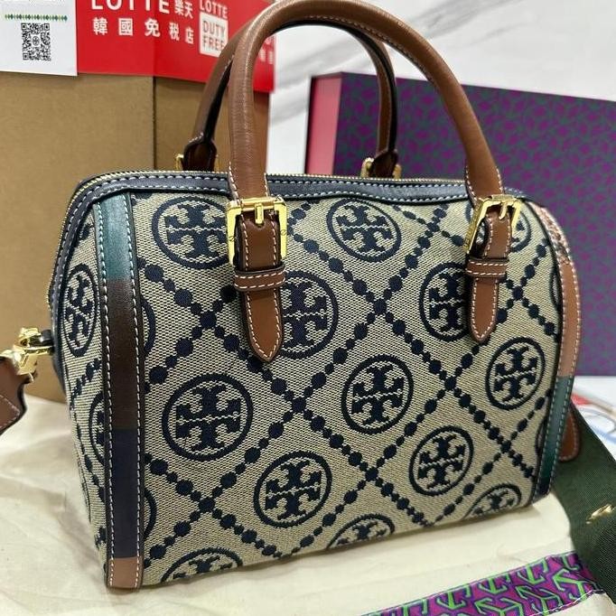 Tas Tb Speedy T Monogram Jacquard Medium Size Premium Quality