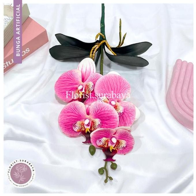 Anggrek Latex Mini X Daun Anggek Premium/Daun Anggrek Bunga Hias Dekorasi/ Bung Hias Pot Rumah