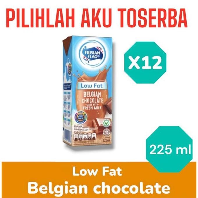 

Grosir Susu Frisian Flag Low Fat Belgian Chocolate 225 Ml - ( Harga 12 Pcs )