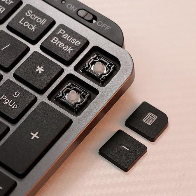 Grosir Rexus Kl100 Wireless Keyboard Dual Connection Bluetooth Dan Wireless 2.4 Ghz , Slim Design , 