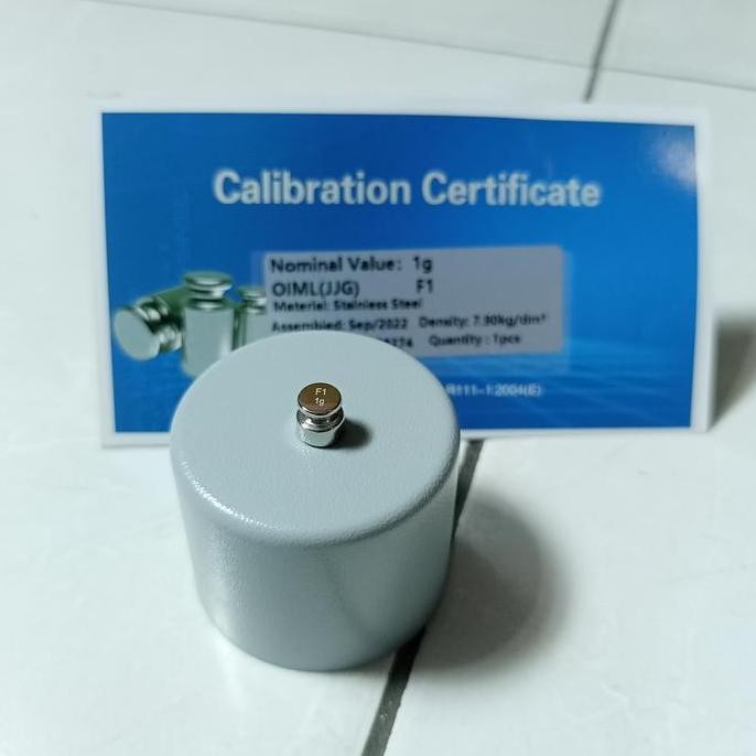 Batu Timbangan F1 1 Gram / Anak Timbangan F1 1 Gram Stainless