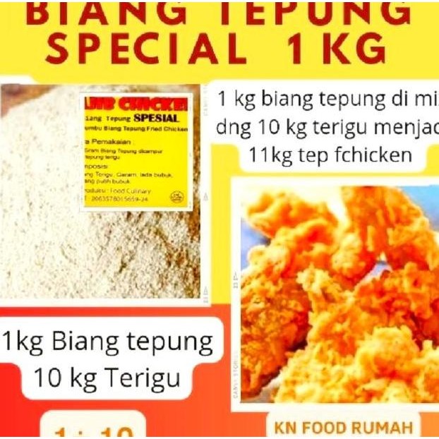

Biang Tepung Fried Chien Special 1Kg Tepung Bumbu Ayam Chien 1Kg