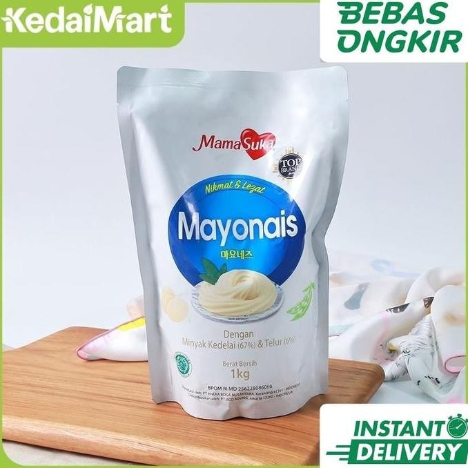 

Tersedia Mamasuka Mayonnaise 1kg - Saus Mayonais Halal Favorit
