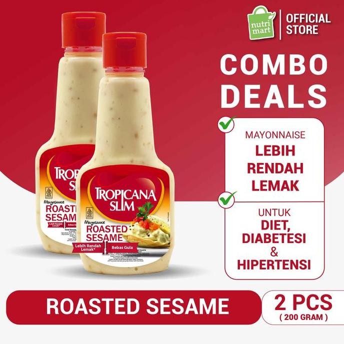 

Tersedia Twin Pack Tropicana Slim Mayonnaise Roasted Sesame 200gr Original