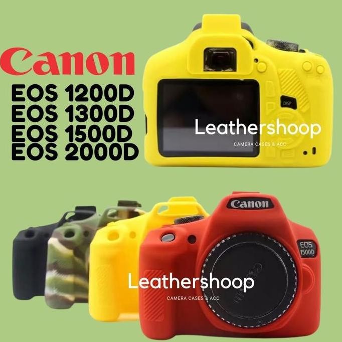 TERBARU RUBBER SOFTCASE CANON EOS 1200D 1300D 1500D 2000D BODY PROTECTOR KAMERA DSLR