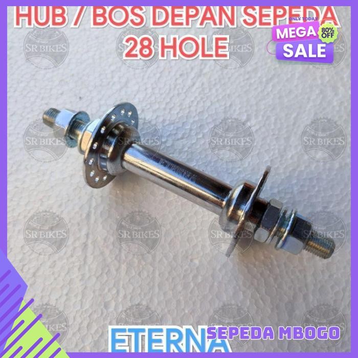 HUB / BOS DEPAN SEPEDA. LUBANG 32 ATAU 28 ATAU 20 HOLE BEST SELLER