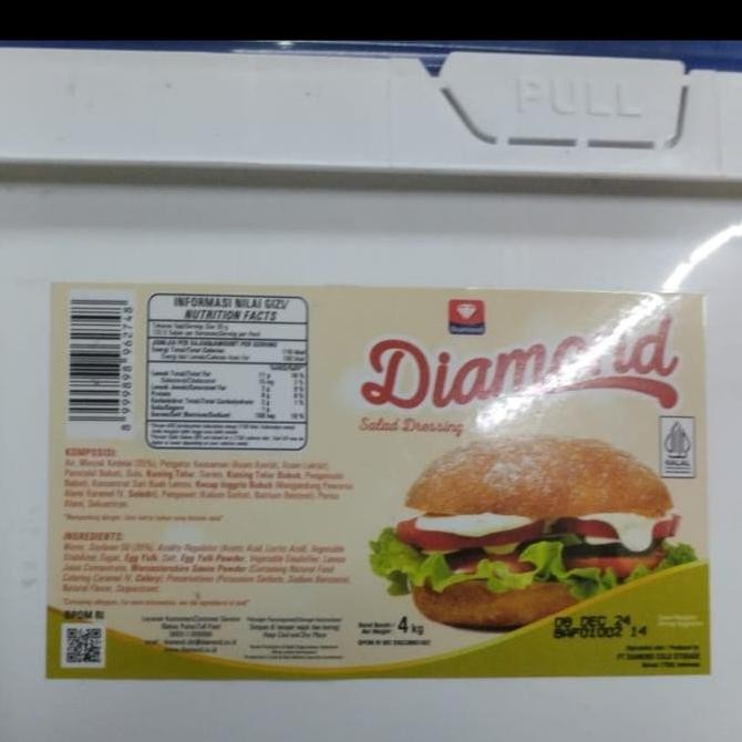 

Tersedia mayonaise diamond 4 liter 1x1