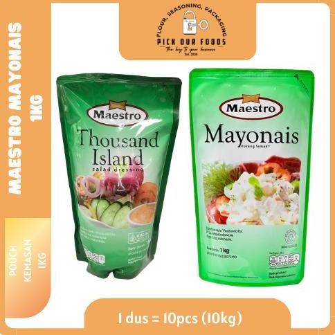 

Tersedia Maestro Mayonnaise 1kg Pouch - Saus Mayones Ekonomis