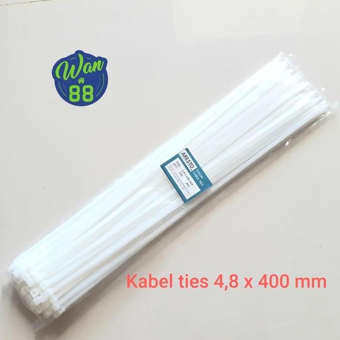 

Diskon! Kabel Ties Aresto 4.8 x 400mm Putih - High Quality Nylon isi 100pcs