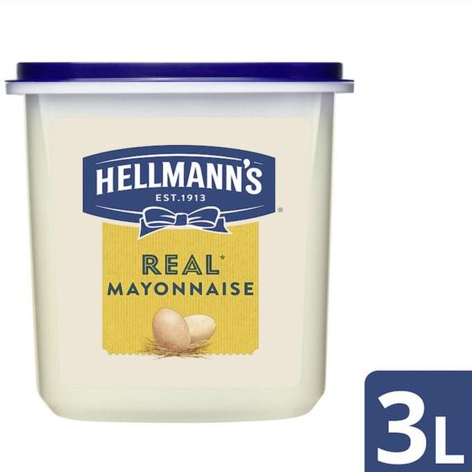 

Tersedia Hellmann's Real Mayonnaise 3 Liter - Saus Salad Mayo Ori Halal