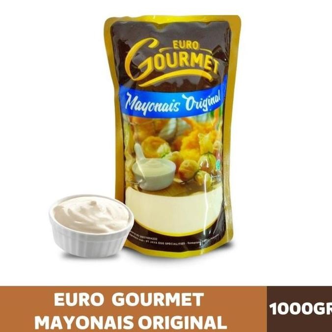 

Tersedia Euro Gourmet Original Mayonnaise 1 Kg - Saus Salad + Sambal Keju BBQ Barbeque