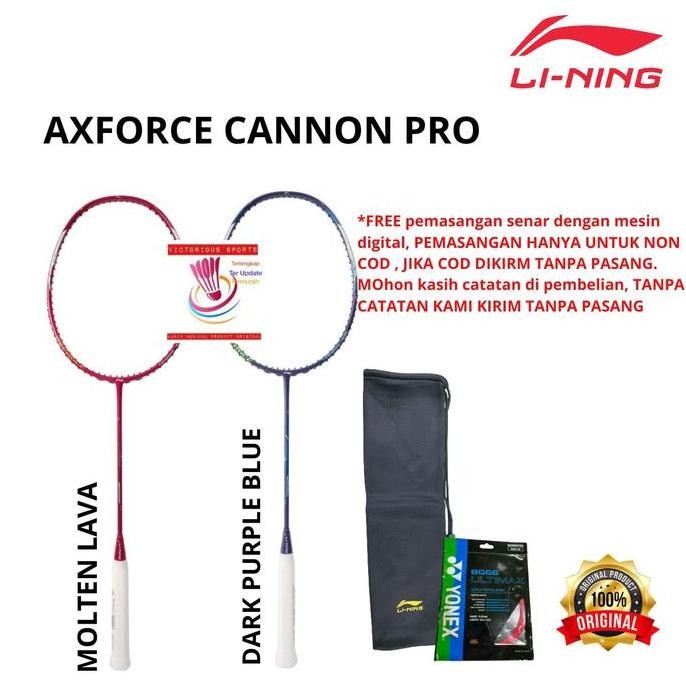 TERMURAH - RAKET LINING BADMINTON BULUTANGKIS LINING CANNON PRO ORIGINAL