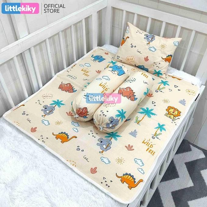 Terbaru Set Perlak Bayi Isi Perlak + Bantal + Guling Alas Ompol Waterproof