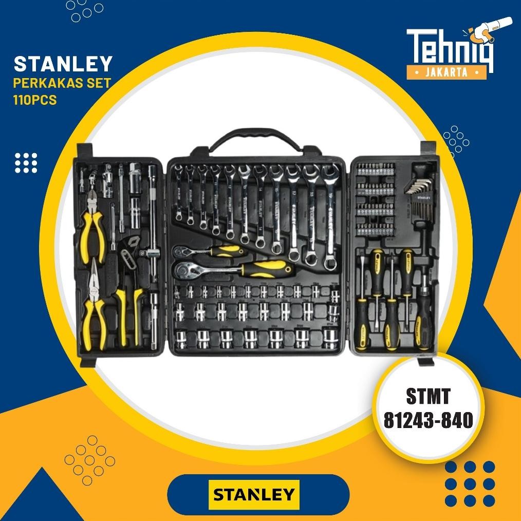 Terlaris Hand Tools Multi Set Stanley / Stanley Alat Perkakas Set 110Pcs Stmt81243-840