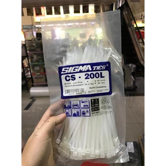 

Diskon! Kabel Ties SIGMA 20cm Hitam/Putih - Cable Tie Serbaguna Original
