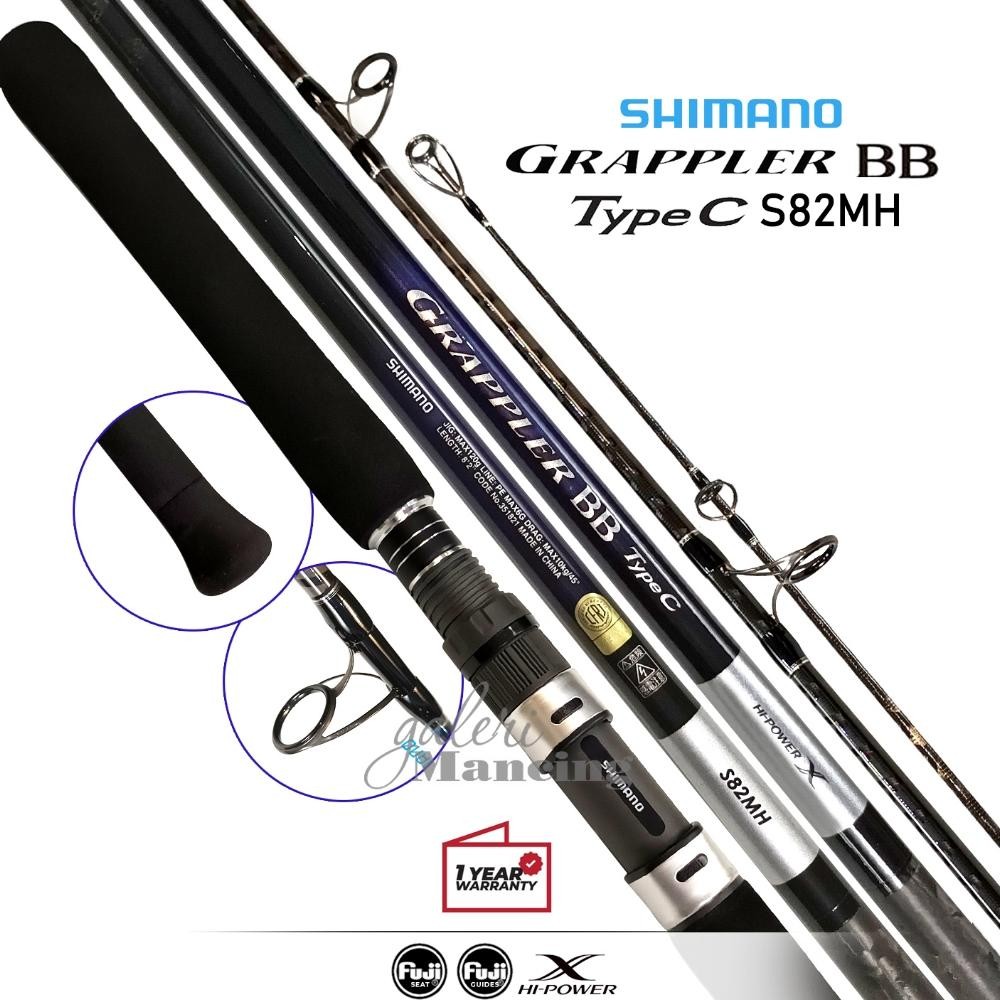 Terlaris Joran Shimano Grappler Bb Type C | Fuji Sic + Seat + Hi Power X Blank | Popping Casting Lau