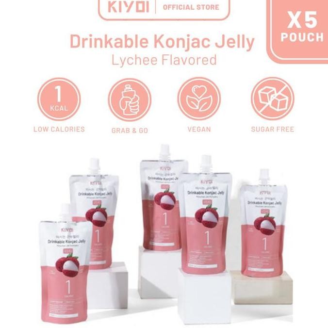 

(Allthebest) KIYOI Lychee Konjac Jelly [5 pcs set]
