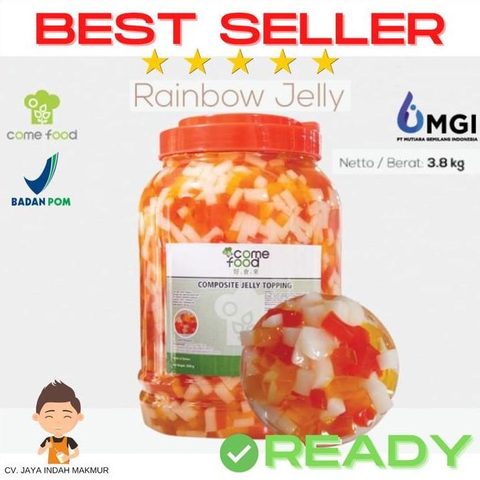 

(Allthebest) Rainbow Jelly / jeli Topping Minuman Taiwan 3.8kg