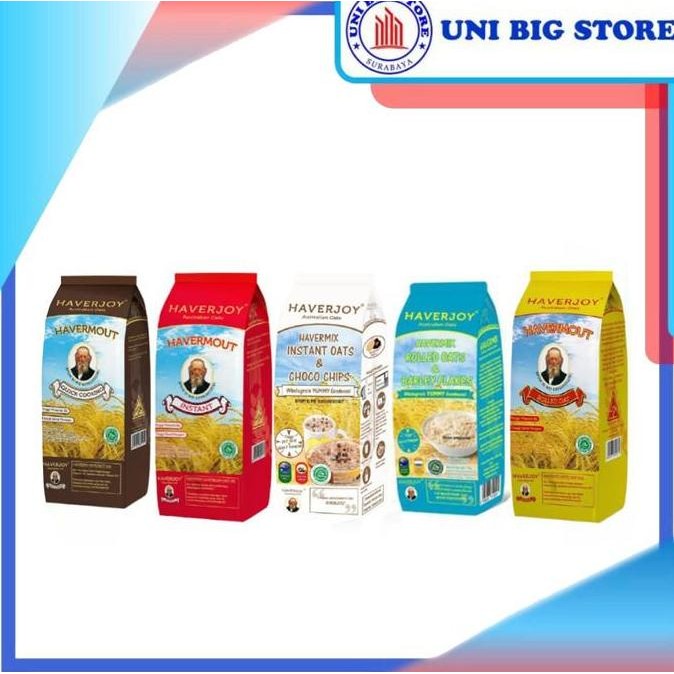 

(Allthebest) HAVERJOY Australian Oats|Quick Cook-Rolled Oat-Instan-Choco Chips 1 kg