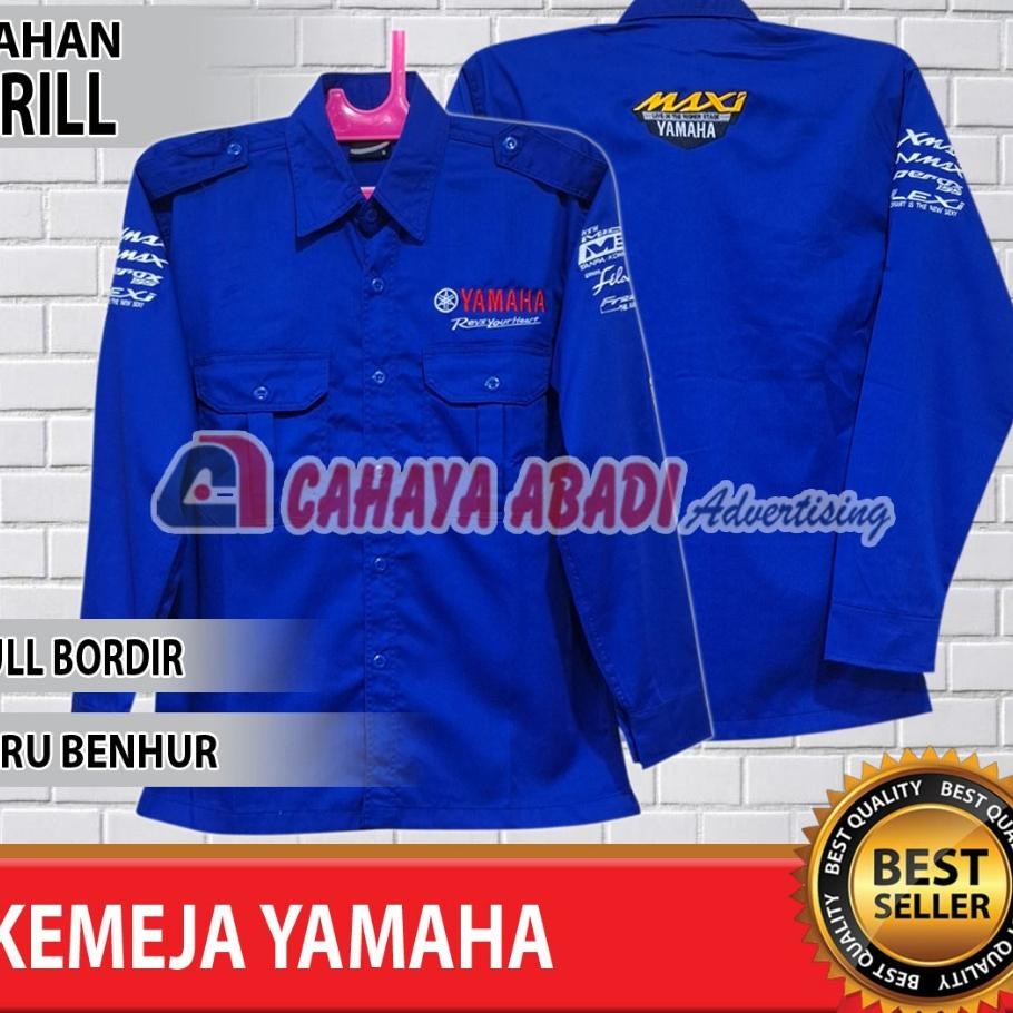 Kemeja Yamaha Seragam Yamaha Baju Yamaha Bordir