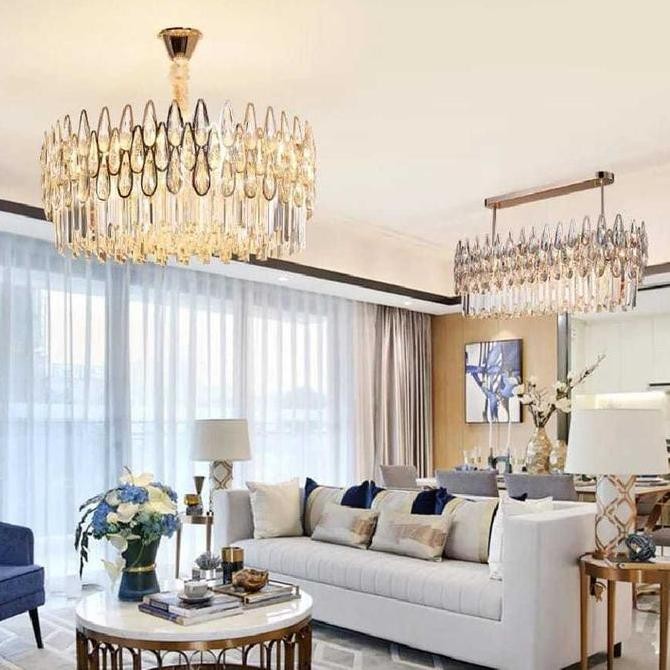 LAMPU HIAS GANTUNG KRISTAL MEWAH DAN ELEGAN / LAMPU GANTUNG RUANG TAMU / LAMPU CHANDELIER