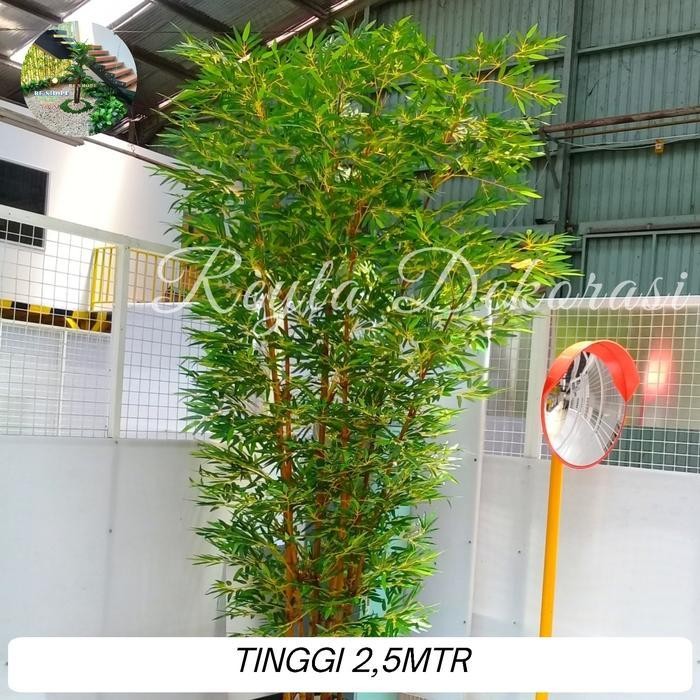 Batang Bambu Tinggi 2,5Mtr Partisi Bambu Pohon Bambu Dekorasi Artificial Original Dan Terpercaya