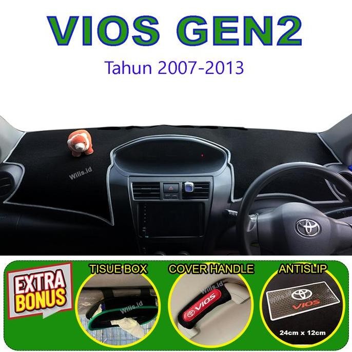 PENUTUP DASHBOARD MOBIL VIOS GEN2 CAVER DASBOR MOBIL AKSESORIS CAR ORIGINAL DAN TERPERCAYA